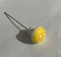 Mini fungo decorativo giallo a pois bianchi per decorazioni di micro paesaggi - Giallo