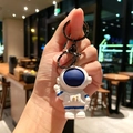 Portachiavi creativo a forma di astronauta in resina bianca e blu per borsa regalo - Pezzo Singolo / Blu Zaffiro