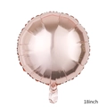 18 inch rose gold round foil balloon with metallic finish for celebration decor - Round Rose Gold