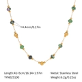 Stile Perla Tonda Verde Oro(YYN025100)