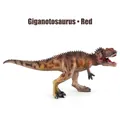 Realistic Giganotosaurus dinosaur toy model in reddish-brown finish with skin texture - Giganotosaurus · Red