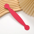 Rose pink faux leather wrist strap with cross pattern and stitching for DIY phone cases - Rose Red (A193)