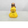 Style F Fortune Capybara and yellow duck stacked silicone bicycle handlebar decoration - 3055 Cool Capybara