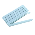 Set of 5 light blue plastic food bag sealing clips shown on a clean white background - 5Pcs Large Light Blue