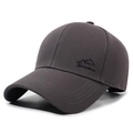 Dark charcoal grey baseball cap with Narason mountain embroidery in durable cotton - Adjustable / Dark Gray