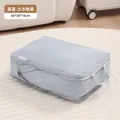 Fog blue large travel organizer bag for clothes with handle, 40x30x10cm size - Fog Blue Expandable Large