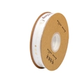 White Christmas grosgrain ribbon with gold Merry Christmas print and wired gold edges - 2.5cm*45Y Christmas Gold Stamping Ribbon - Lucky - White