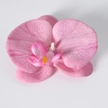 Pink artificial orchid flower head with realistic texture for DIY hair accessories - Silk Deep Pink (Large)