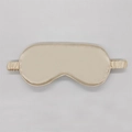 Champagne silk sleep mask with elastic strap for light blocking and eye protection - Apricot 20#
