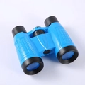Child-sized blue and black 6x30 toy binoculars with textured plastic grip for easy holding - 6x30 With Compass Color Box / Blue