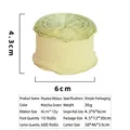 Matcha green pleated linen ribbon roll for bouquets and cake wrapping, 4cm wide and 10 yards - 4cm Simple Pack / Matcha Green