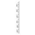 Cartoon Nordic children height growth chart made of canvas for wall decor - Arrow CM Style
