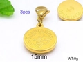 Golden stainless steel Sagittarius zodiac pendant with lobster clasp for DIY jewelry - Sagittarius (KLJ024-Z)
