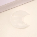 Transparent white crystal moon pendant for DIY jewelry making and crystal accessories - White Crystal