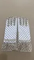 Elegantes guantes de malla blanca con lunares negros y volantes de encaje para mujer - Talla única / Nude (Lunares Negros)