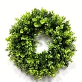 Artificial money leaf eucalyptus wreath for door decoration on a white background - 50CM Bare Ring (Soft Touch Material)