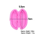 Roze siliconen vorm dromenvanger veer voor DIY hars oorbellen en sleutelhangers 5,5x5cm - Stijl 2 Veer (Roze)