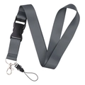 Starry sky lanyard in grey with a plastic quick release buckle and metal lobster clasp - Lanyard Only / Light Gray