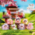 Collection of 7 diverse Chinese style fox girl blind box figures with masks - Qingqiu Nine-Tailed Fox Small Size Series-Whole Box of 6PCS