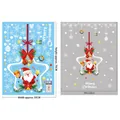 Merry Christmas wall stickers set with Santa Claus and snowflakes for festive decoration - AMJ073 Pendant Santa Claus