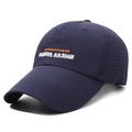 Gorra de béisbol azul marino transpirable con bordado Jacksonville y agujeros láser - Ajustable / Azul marino