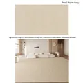 Waterproof high-density loop pile carpet in pearl warm gray for living room and bedroom - Looped Cotton Fabric - Warm Pearl Gray / 100cm X 200cm [upgraded Five-proof Fabric]