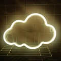 Cloud shaped neon sign with warm white LED light for bedroom decor and wall hanging - 1-2W / New Cloud Warm White