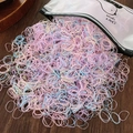 Elastici per capelli per bambini in colori misti assortiti con bustina richiudibile - Circa 1000 Pezzi/Sacco / Color Gelatina