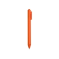 Vibrant orange retractable ballpoint pen in plastic with Gentleman logo on white background - 1.0mm/Ballpoint Core / Orange