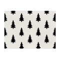 Set de table en lin avec motifs de sapins noirs pour décoration de table de Noël - CD100-3/Pin Noir Beige / 32*21(Coton Lin)