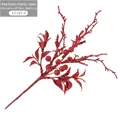 Sparkling red foam berry pick 28x18cm for Christmas tree floral arrangement decor - Red