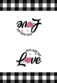 Absorbent Valentine's dish towel with pink hearts and You Are My Love text design - YOU ARE MY LOVE Cupid Arrow(MB1-6)