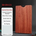 Rectangular ebony wood cutting board 36x26x2.5cm with handle for 2-3 person household - Whole Wood 36*26*2.5cm