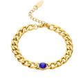 Pierre Ronde (C062) / Or + Bleu