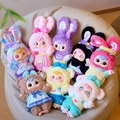 Collection of eight colorful plush doll blind box figures on a cozy soft sofa - 1065 400% 2nd Gen Series / Random One