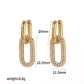 Style Double Anneau en Perle Dorée (TE60637-PL)