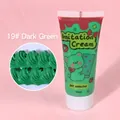 Deep green DIY simulation cream glue 50ml in number 19 with squeeze tube and texture - 50g + 1 Nozzle / 19# Dark Green