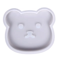 Cartoon bear head silicone mold for DIY resin coasters and handmade craft accessories - Bear Coaster Mold 04
