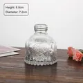 Compact 8.8cm transparent glass vase with embossed texture for home decor - Relief Spray Bottle