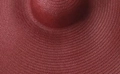 Extra wide brim 25cm straw hat in deep red with high-density spiral woven texture - 25cm Brim / Burgundy