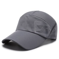 Ademende donkergrijze mesh baseballpet voor buiten met geometrisch logo aan zijkant - Verstelbaar / donkergrijs