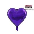 18 inch purple heart shaped aluminum foil balloon for weddings and birthday parties - 18-inch Heart Purple