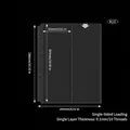 B5 26-hole clear binder sleeve with double vertical slots for photo cards storage - B5 26 Holes Vertical 2-Pocket Pages