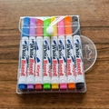 Lot de 8 stylos magiques flottants colorés dans une pochette transparente portable - Lot de 8 Couleurs (Sac PVC)