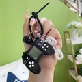 Portachiavi mini console di gioco retrò Tetris nera con campanello e cinturino a molla - Nero