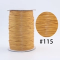 Ginger yellow Korean waxed cord spool #115 for DIY jewelry weaving and crafts - 115m Yellow / 1.0mm 160m