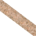 Strand of 2.5mm square faceted natural stone beads in light pink and taupe shades - Multicolor Moonstone