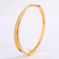 [182] Gold-colored Mud-wrapped Diamond Bracelet
