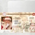 Authentic aluminum Santa Claus sleigh flying license card for kids Christmas gift - Aluminum Alloy / Santa International Driver's License Style C (Aluminum)