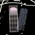 Macro detail of laser silver stickers with water bubble designs and iridescent finish - Crystal Bubble